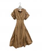 Sov.ソブ）の古着「LAZER BROD RG カシュクールワンピース 0301-070-212 DOUBLE STANDARD CLOTHING」｜ベージュ