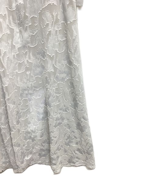 barohoma（バロホマ）barohoma (バロホマ) Chiffon jacquard onepiece  グレー サイズ:表記無しの古着・服飾アイテム