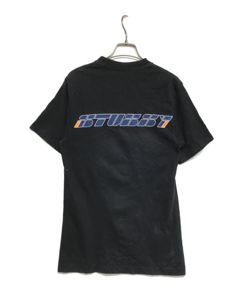 stussy（ステューシー）stussy (ステューシー) 90's ロゴTシャツ OLD stussy 90年代中期紺タグ CA-28629 ブラック サイズ:Sの古着・服飾アイテム