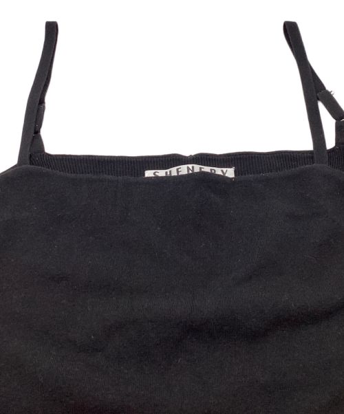 SHENERY（シーナリー）SHENERY (シーナリー) 総針ニットタイトマキシキャミワンピース　SNZ1021109A0001 ブラック サイズ:FREEの古着・服飾アイテム