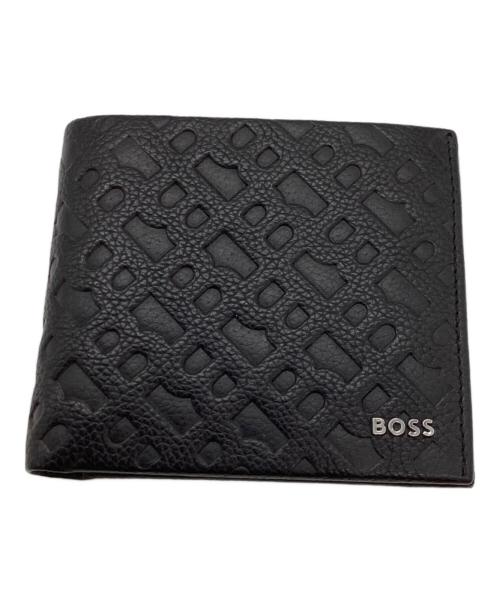 HUGO BOSS（ヒューゴ ボス）HUGO BOSS (ヒューゴ ボス) グレインレザーウォレット / 50504275 ブラックの古着・服飾アイテム