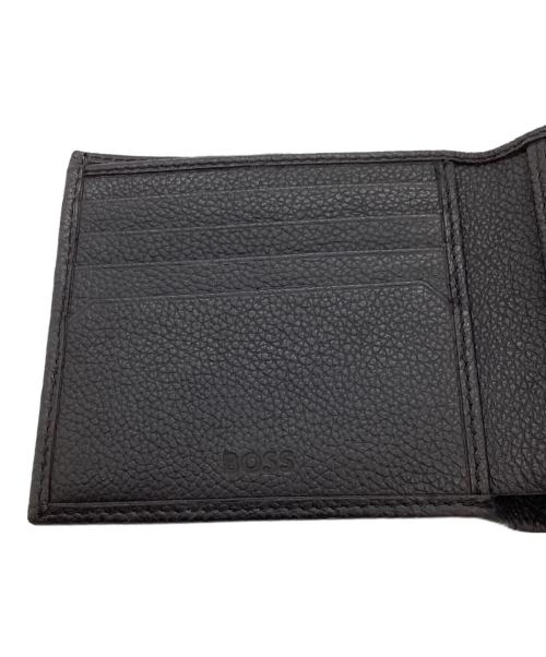 HUGO BOSS（ヒューゴ ボス）HUGO BOSS (ヒューゴ ボス) グレインレザーウォレット / 50504275 ブラックの古着・服飾アイテム