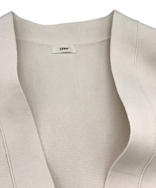 IENA（イエナ）IENA (イエナ) パールボタン ミラノリブVネックカーディガン　22080900709030 アイボリー サイズ:表記なし（実寸サイズをご確認くさだい。）の古着・服飾アイテム