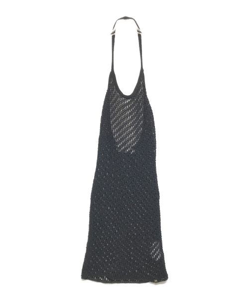 1017 ALYX 9SM（テンセブンティーン アリクス ナインエスエム）1017 ALYX 9SM (アリクス) クロシェ ミニドレス ブラック サイズ:XSの古着・服飾アイテム