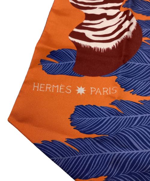 HERMES（エルメス）HERMES (エルメス) ゼブラ マキシツイリー オレンジの古着・服飾アイテム