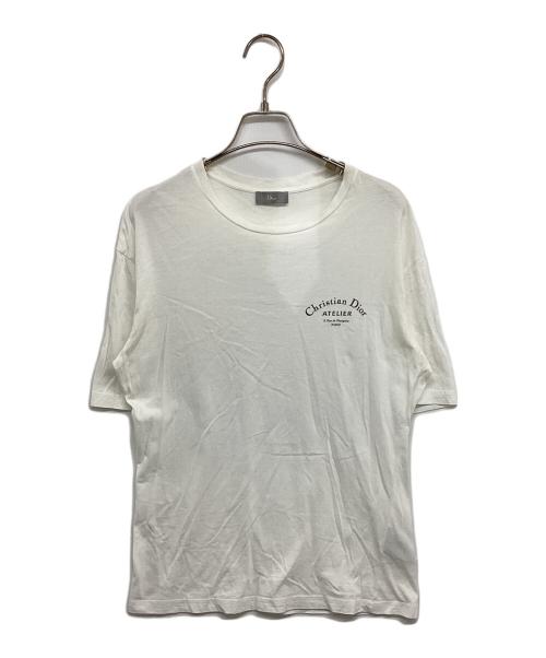 Christian Dior（クリスチャン ディオール）Christian Dior (クリスチャン ディオール) ATELIER LOGO TEE 863J621I2712 ホワイト サイズ:XXSの古着・服飾アイテム