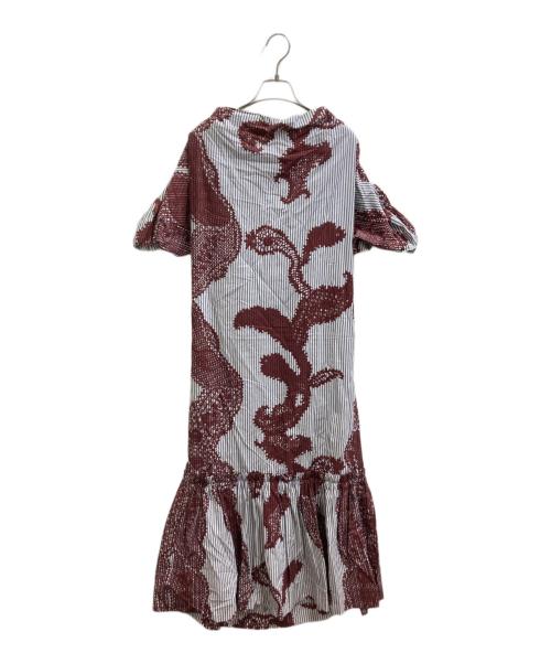 Vivienne Westwood RED LABEL（ヴィヴィアンウエストウッドレッドレーベル）Vivienne Westwood RED LABEL (ヴィヴィアンウエストウッドレッドレーベル) ブラウスワンピース ホワイト×レッド サイズ:00 未使用品の古着・服飾アイテム