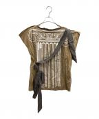 Vivienne Westwood RED LABELヴィヴィアンウエストウッドレッドレーベル）の古着「変形カットソー 16-12-301026」｜ベージュ