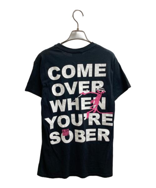 alien body（エイリアン ボディ）alien body (エイリアン ボディ) lil peep (リルピープ) Return of the Pink Panther Remix tee ブラック サイズ:Sの古着・服飾アイテム