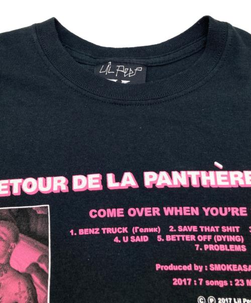 alien body（エイリアン ボディ）alien body (エイリアン ボディ) lil peep (リルピープ) Return of the Pink Panther Remix tee ブラック サイズ:Sの古着・服飾アイテム