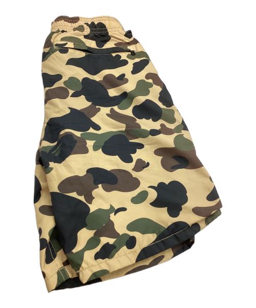 A BATHING APE（ア ベイシング エイプ）A BATHING APE (ア ベイシング エイプ) 1ST CAMO BEACH SHORTS　001SPE301005X　 ブラウン サイズ:不明(タグ薄れ有)の古着・服飾アイテム