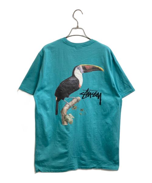 stussy（ステューシー）stussy (ステューシー) Toucan Tee トゥーカンTee グリーン サイズ:Mの古着・服飾アイテム