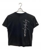New Era×YOHJI YAMAMOTOニューエラ×ヨウジヤマモト）の古着「ロゴTシャツ HZ-T94-281」｜ブラック