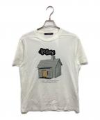 LOUIS VUITTONルイ ヴィトン）の古着「ハウスプリントTシャツ RM2391 NPG HOY01W 23SS」｜ホワイト