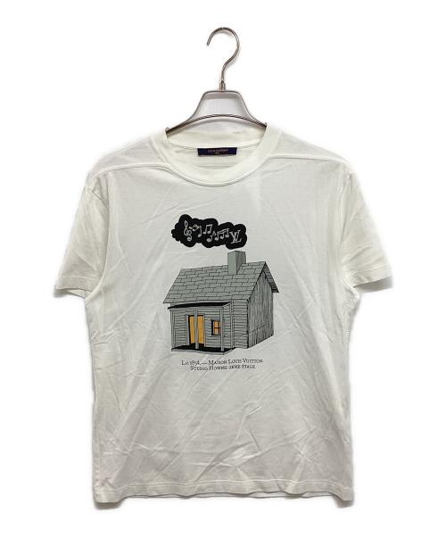 LOUIS VUITTON（ルイ ヴィトン）LOUIS VUITTON (ルイ ヴィトン) ハウスプリントTシャツ RM2391 NPG HOY01W 23SS  ホワイト サイズ:Sの古着・服飾アイテム