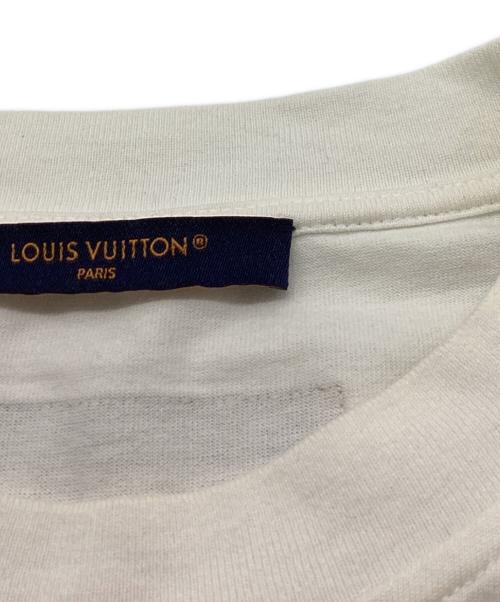 LOUIS VUITTON（ルイ ヴィトン）LOUIS VUITTON (ルイ ヴィトン) ハウスプリントTシャツ RM2391 NPG HOY01W 23SS  ホワイト サイズ:Sの古着・服飾アイテム
