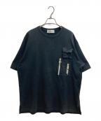 AMBUSHアンブッシュ）の古着「ZIP POCKET Tee / ジップポケットTシャツ / 12112501」｜ブラック