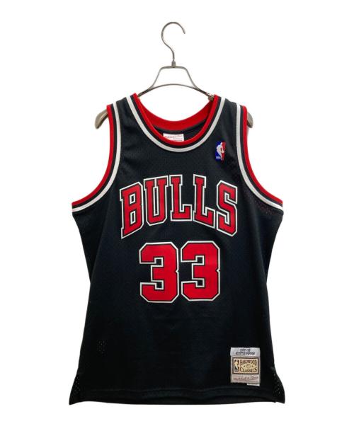 MITCHELL & NESS（ミッチェルアンドネス）MITCHELL & NESS (ミッチェルアンドネス) 33 PIPPEN Jersey ブラック サイズ:Mの古着・服飾アイテム