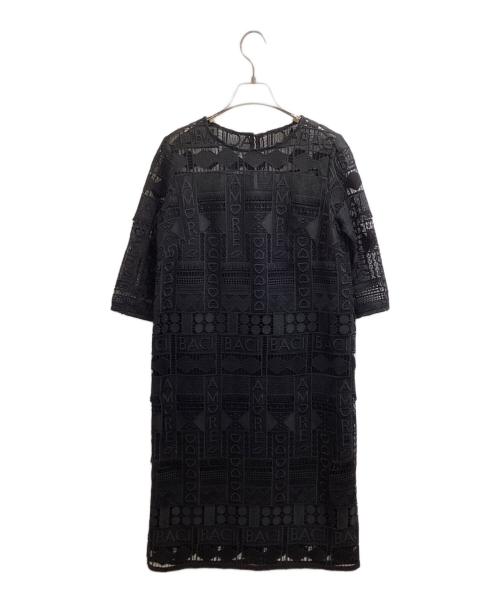 GRACE CONTINENTAL（（グレースコンチネンタル）GRACE CONTINENTAL (（グレースコンチネンタル) レタードレースワンピース ブラック サイズ:Sの古着・服飾アイテム