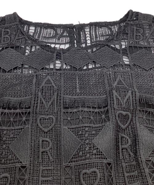 GRACE CONTINENTAL（（グレースコンチネンタル）GRACE CONTINENTAL (（グレースコンチネンタル) レタードレースワンピース ブラック サイズ:Sの古着・服飾アイテム