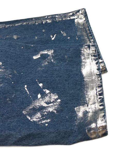 KHOKI（コッキ）KHOKI (コッキ) 24SS Silver printed pants 24SS-P-04 シルバープリントパンツ インディゴ サイズ:2 未使用品の古着・服飾アイテム