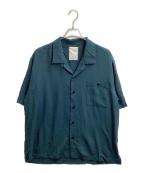 whowhatフーワット）の古着「OPEN COLLAR SHIRT / オープンカラーシャツ」｜グリーン