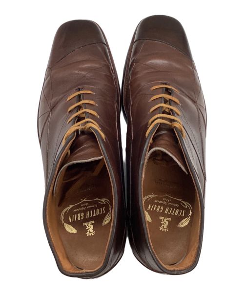 SCOTCH GRAIN（スコッチグレイン）SCOTCH GRAIN (スコッチグレイン) spider チャッカブーツ すみだモダン認証モデル ST-634 ブラウン サイズ: 23 1/2EEの古着・服飾アイテム