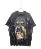 GIVENCHYジバンシィ）の古着「ロットワイラープリントオーバーサイズTシャツ 14F 7300 651」｜ブラック