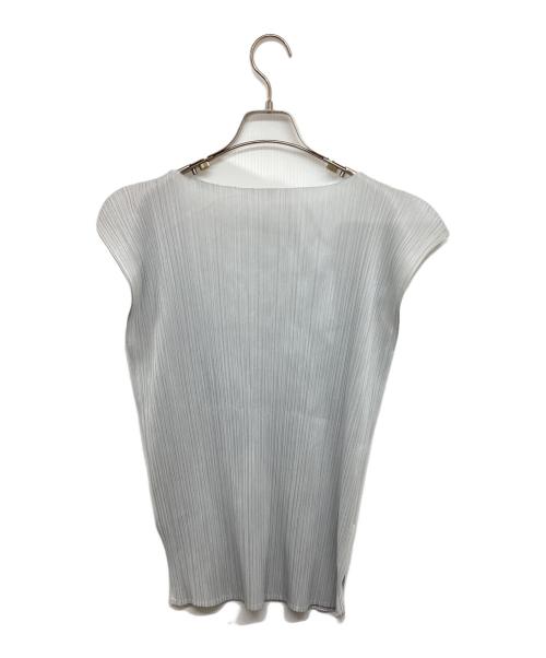 PLEATS PLEASE（プリーツプリーズ）PLEATS PLEASE (プリーツプリーズ) プリーツブラウス PP72-JK603 ライトグレー サイズ:Lの古着・服飾アイテム