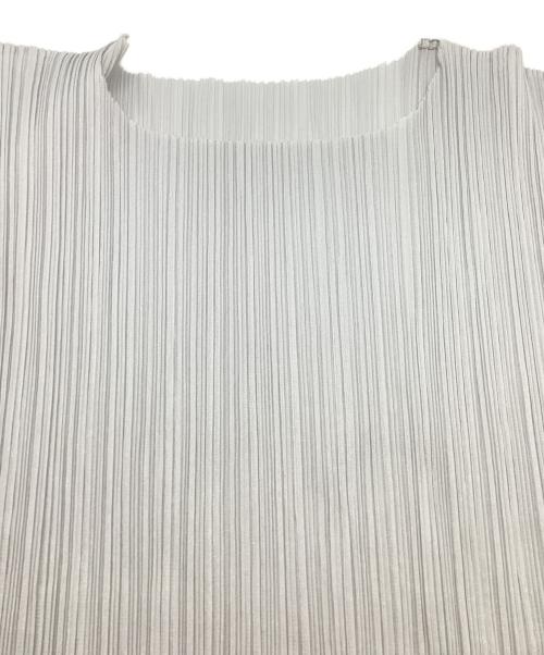 PLEATS PLEASE（プリーツプリーズ）PLEATS PLEASE (プリーツプリーズ) プリーツブラウス PP72-JK603 ライトグレー サイズ:Lの古着・服飾アイテム
