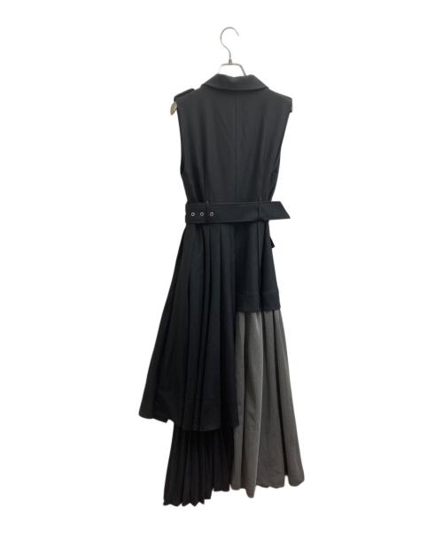 Lumier（リュミエ）Lumier (リュミエ) YUKKO (ユッコ) ASYMMETRY GILET DRESS 44314-3JM ブラック サイズ:Mの古着・服飾アイテム