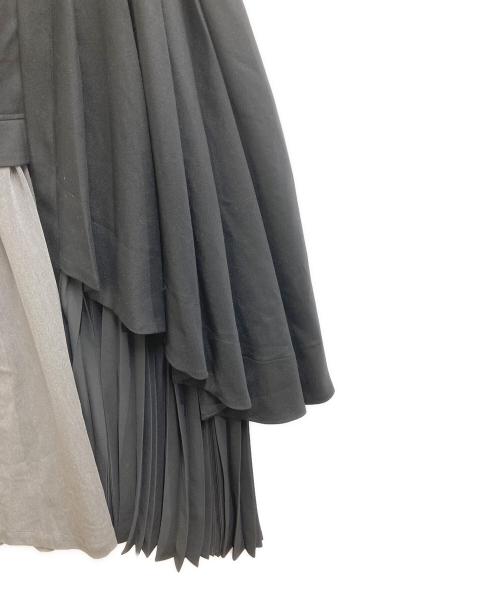 Lumier（リュミエ）Lumier (リュミエ) YUKKO (ユッコ) ASYMMETRY GILET DRESS 44314-3JM ブラック サイズ:Mの古着・服飾アイテム