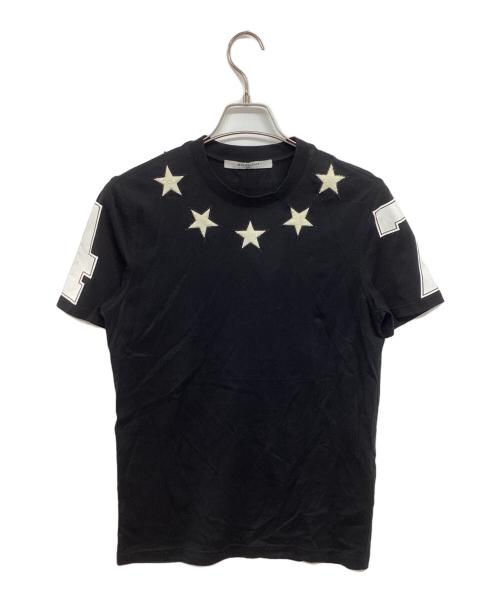 GIVENCHY（ジバンシィ）GIVENCHY (ジバンシィ) スターパッチナンバリングTシャツ 16F7221651 ブラック サイズ:XSの古着・服飾アイテム