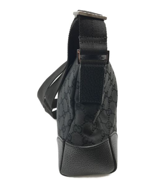 GUCCI（グッチ）GUCCI (グッチ) GGキャンバスショルダーバッグ　114273 ブラックの古着・服飾アイテム