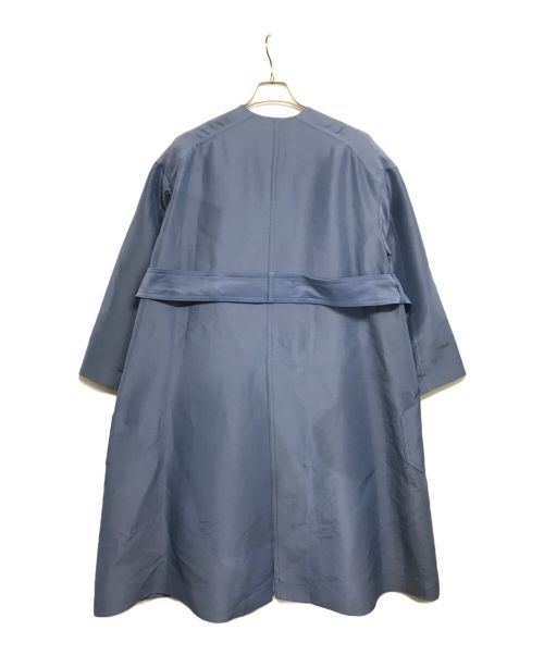 CYCLAS（シクラス）CYCLAS (シクラス) コットンシルクノーカラーコート 1-06-04-2022 スカイブルー サイズ:34の古着・服飾アイテム