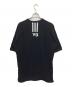 Y-3 (ワイスリー) オーバーサイス3ストライフバックロゴTシャツ HG6089 ブラック サイズ:XS：4000円