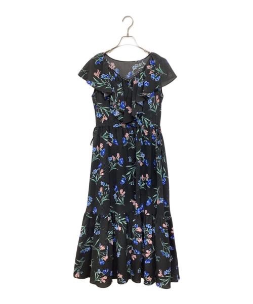 Diagram（ダイアグラム）Diagram (ダイアグラム) リンドウプリントワンピース 3823 1244-0 ブラック サイズ:36の古着・服飾アイテム