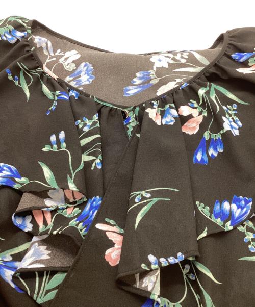 Diagram（ダイアグラム）Diagram (ダイアグラム) リンドウプリントワンピース 3823 1244-0 ブラック サイズ:36の古着・服飾アイテム