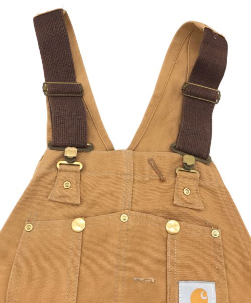 CarHartt（カーハート）CarHartt (カーハート) R01 BIB OVERALL COTTON DUCK ベージュ サイズ:81cm (W32)の古着・服飾アイテム