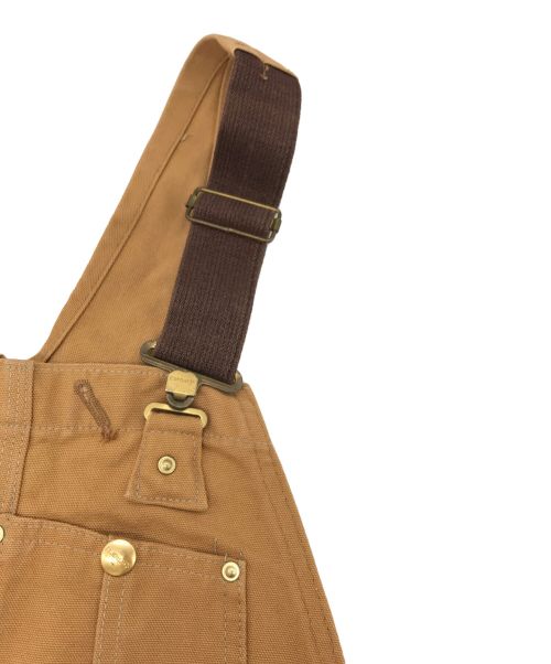 CarHartt（カーハート）CarHartt (カーハート) R01 BIB OVERALL COTTON DUCK ベージュ サイズ:81cm (W32)の古着・服飾アイテム