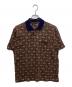 CELINE（セリーヌ）の古着「OLD 総柄ポロシャツ」｜ブラウン