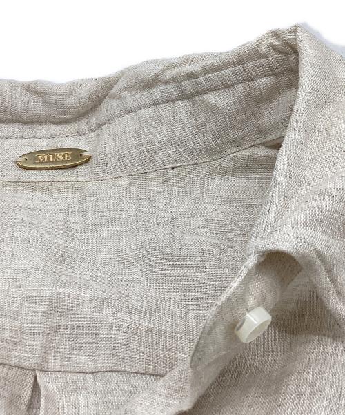 DEUXIEME CLASSE（ドゥーズィエム クラス）DEUXIEME CLASSE (ドゥーズィエム クラス) LINEN ワイヤーウォッシュシャツ / 19050500402010 ベージュ サイズ:FREEの古着・服飾アイテム