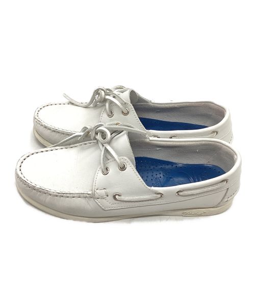 PARABOOT（パラブーツ）PARABOOT (パラブーツ) 45R (フォーティーファイブアール) デッキシューズ　	HAYAMA / 葉山 ホワイト サイズ:5の古着・服飾アイテム