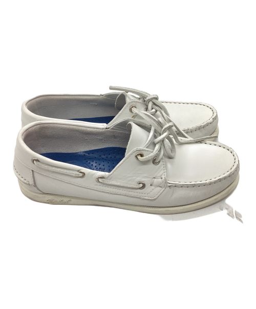 PARABOOT（パラブーツ）PARABOOT (パラブーツ) 45R (フォーティーファイブアール) デッキシューズ　	HAYAMA / 葉山 ホワイト サイズ:5の古着・服飾アイテム