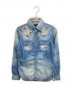 MARBLESマーブルズ）の古着「スタッズデニムシャツ」｜インディゴ