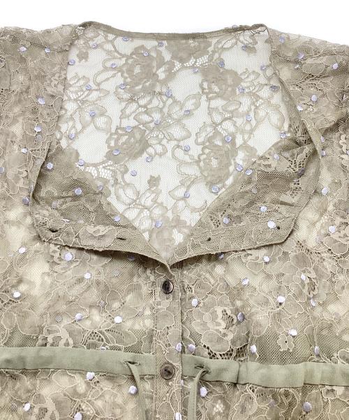 Diagram GRACE CONTINENTAL（ダイアグラム グレースコンチネンタル）Diagram GRACE CONTINENTAL (ダイアグラム グレースコンチネンタル) レースワンピース 03212 31018-00 ベージュ サイズ:36の古着・服飾アイテム