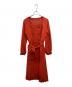 GRACE CLASS（グレースクラス）の古着「ウールタッチダブルワンピース　02223 31217」｜オレンジ