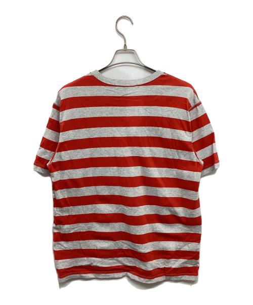 COMME des GARCONS JUNYA WATANABE MAN（コム デ ギャルソン ジュンヤ ワタナベ マン）COMME des GARCONS JUNYA WATANABE MAN (コム デ ギャルソン ジュンヤ ワタナベ マン) Striped S/S Tee　AD2023 ホワイト×レッド サイズ:Mの古着・服飾アイテム