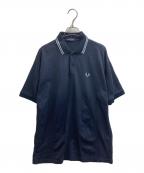 FRED PERRY×BEAMSフレッドペリー×ビームス）の古着「別注 オーバーサイズ ポロシャツ FZ1925」｜ネイビー