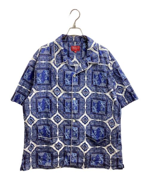 SUPREME（シュプリーム）Supreme (シュプリーム) Regency Pajama Set 22SS リージェンシーパジャマセットアップ ブルー×ホワイト サイズ:XLの古着・服飾アイテム